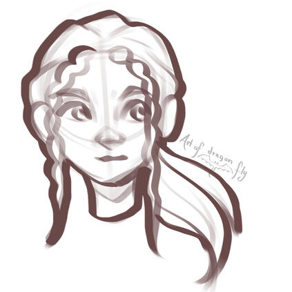 Sketch of my OC Serynea